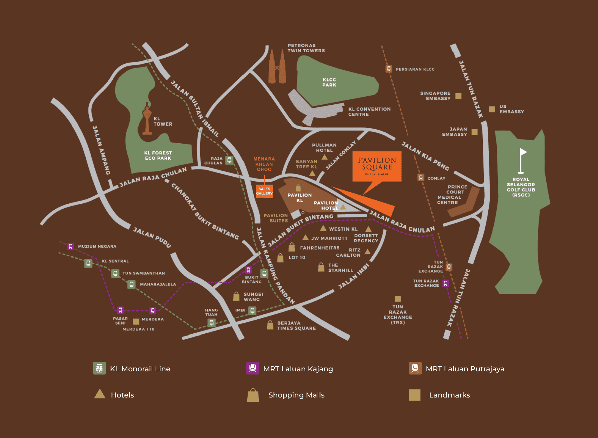 pavilion square location map